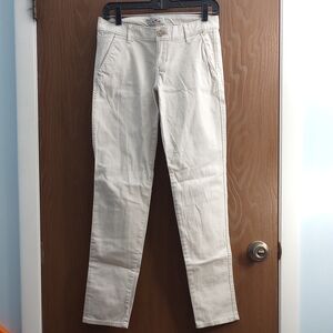 Hollister Beige Straight-Leg Pants Size 1R 29W 31L